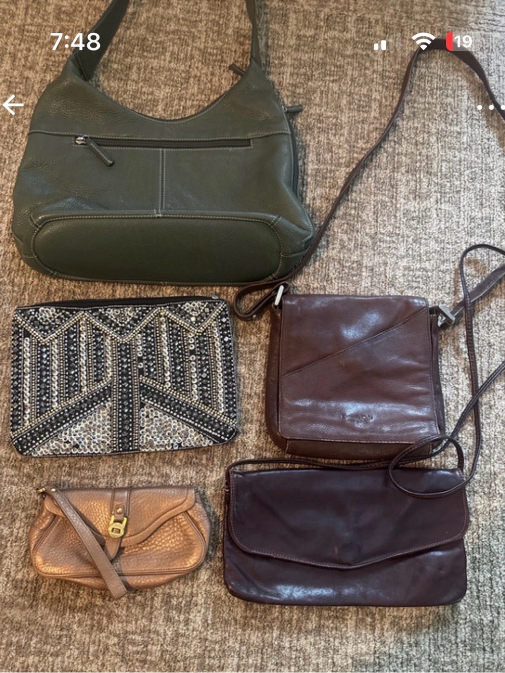 Y2K Leather Designer Handbag Haul beaded and casual